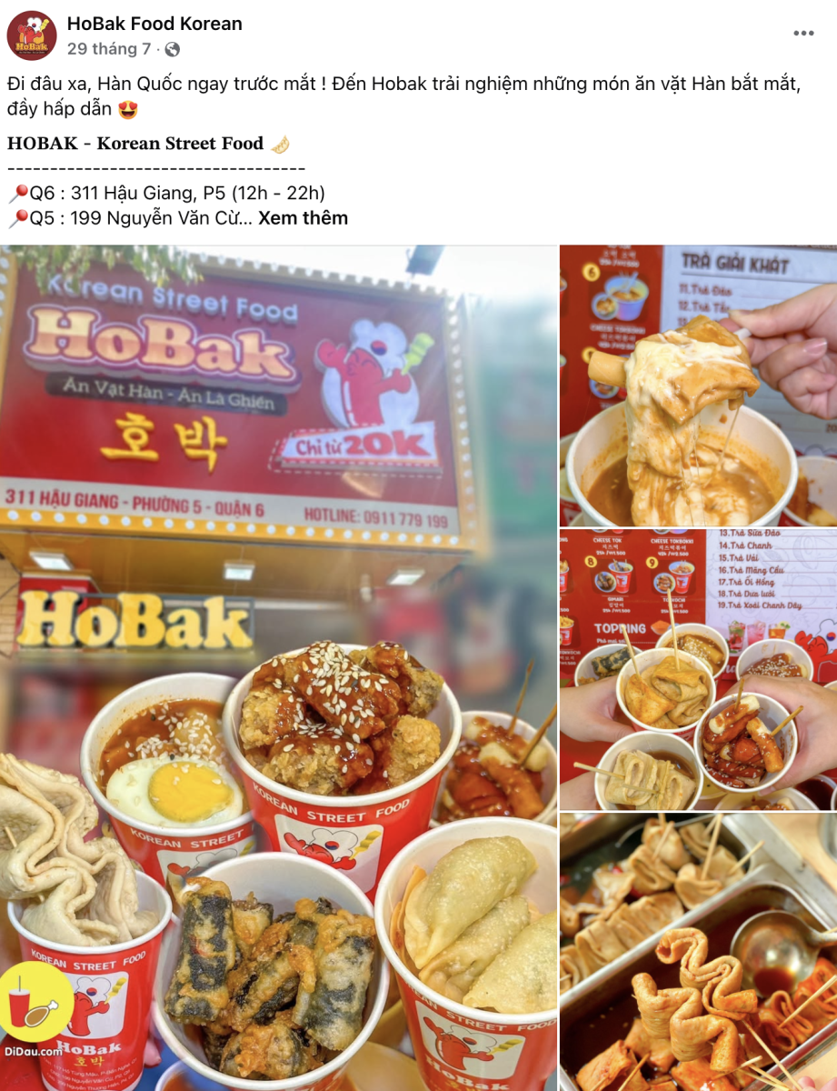 Đồ Ăn Vặt Hàn Quốc Quận 6