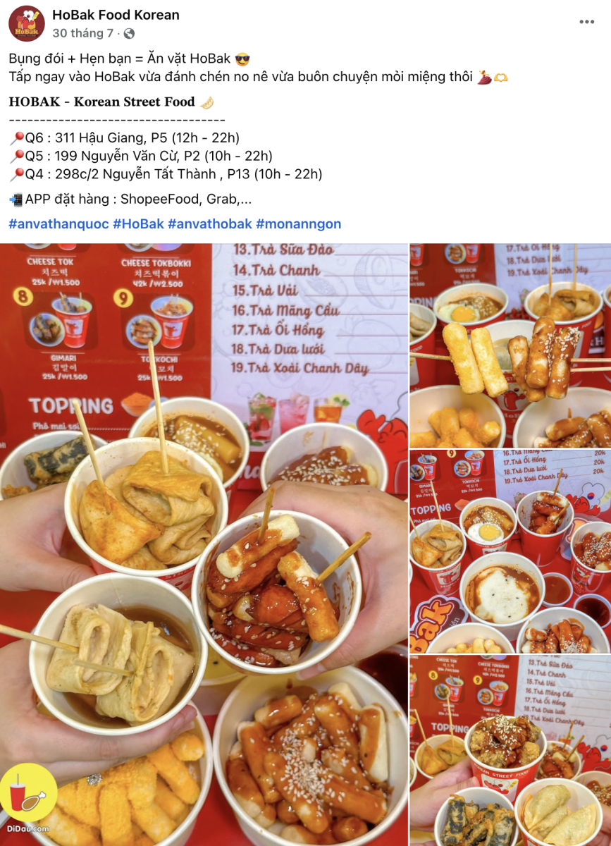 Đồ Ăn Vặt Hàn Quốc Quận 5